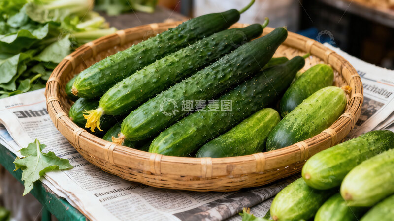高清大图下载【趣麦麦图】黄瓜  碧玉  爽口 