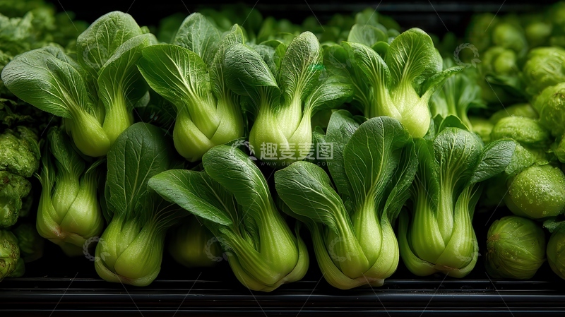 高清大图下载【趣麦麦图】上海青  青翠  爽口