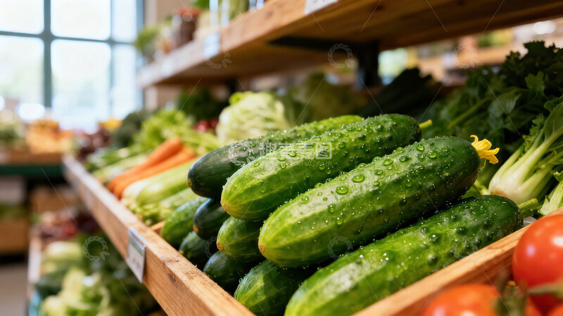 高清大图下载【趣麦麦图】黄瓜  碧玉  瘦长 