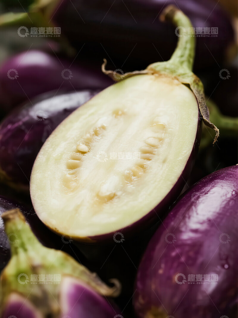 高清大图下载【趣麦麦图】茄子  软糯   肥厚   