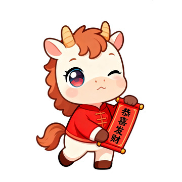 马,马年元素,春节元素,2026年