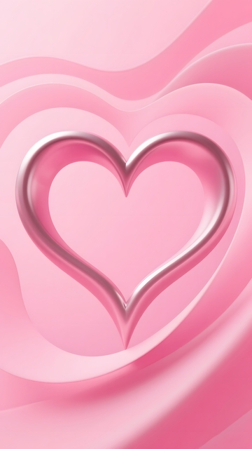 粉色心形浪漫图案设计