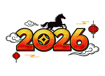 马年新春喜庆图案设计