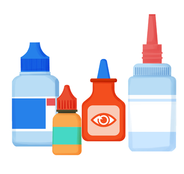 多彩医用滴眼剂插画
