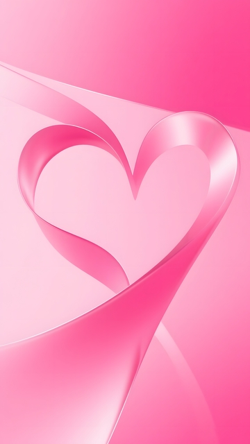 粉色心形艺术图案