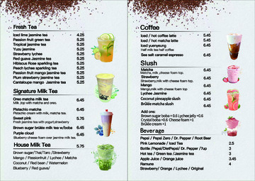 饮品菜单设计模板