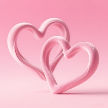 粉色浪漫心形装饰图案