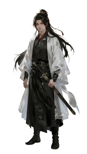 古风侠客插画设计素材