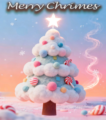 梦幻圣诞树节日装饰设计素材