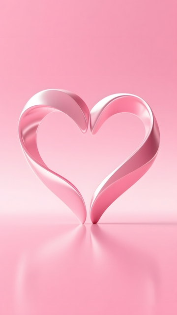 粉红心形艺术装饰设计素材