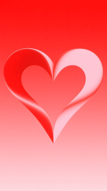 心形爱意渐变背景