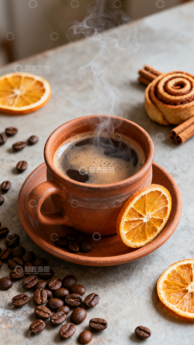 高清大图下载【趣麦麦图】温馨热饮咖啡时光静物摄影