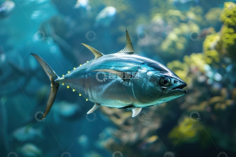 高清大图下载【趣麦麦图】海洋里游泳的一条鱼
