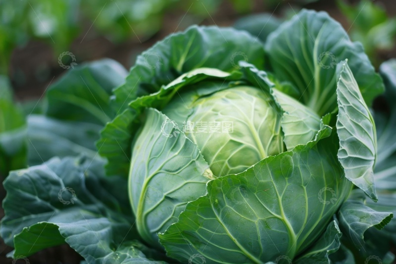 高清大图下载【趣麦麦图】地里种植的莲花菜