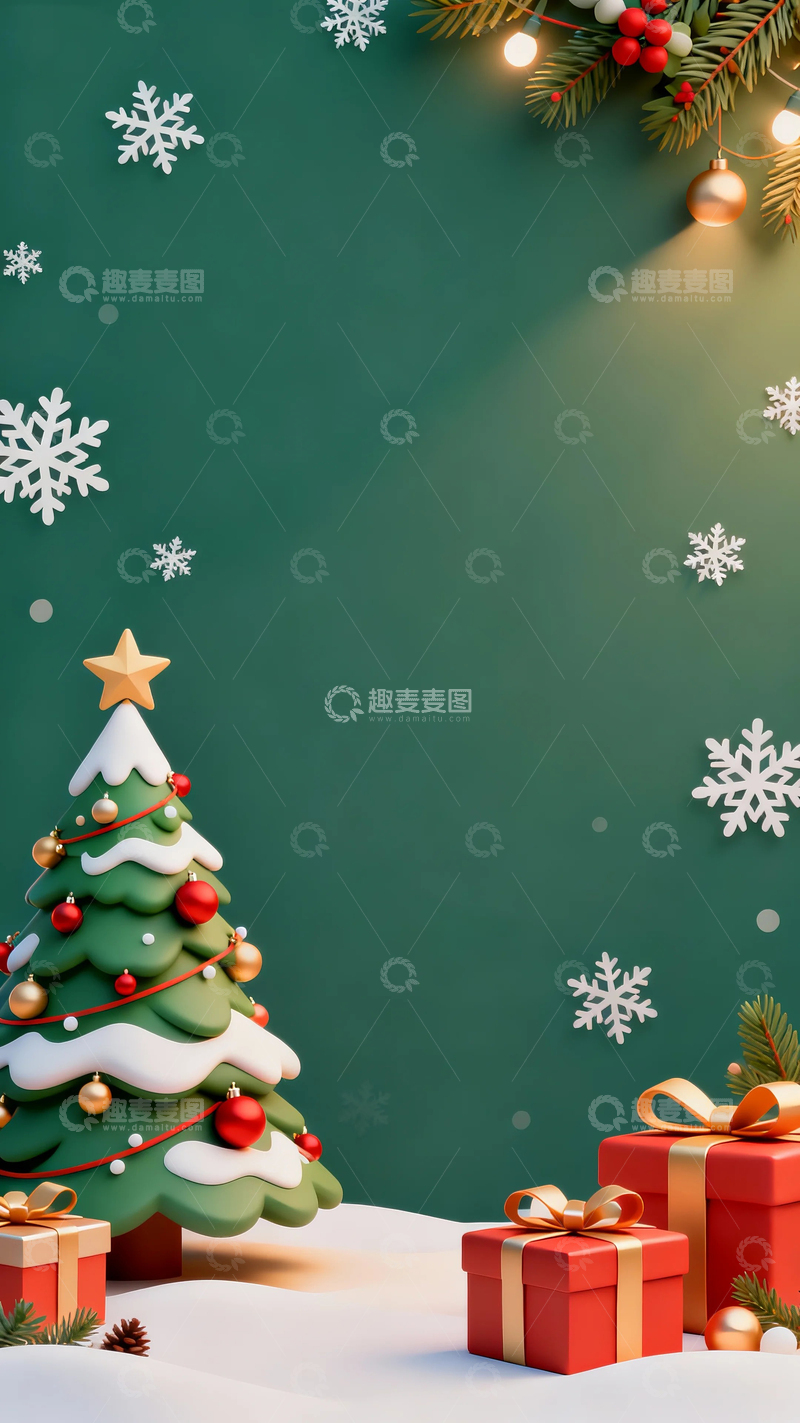 高清大图下载【趣麦麦图】节日元素插画圣诞节12