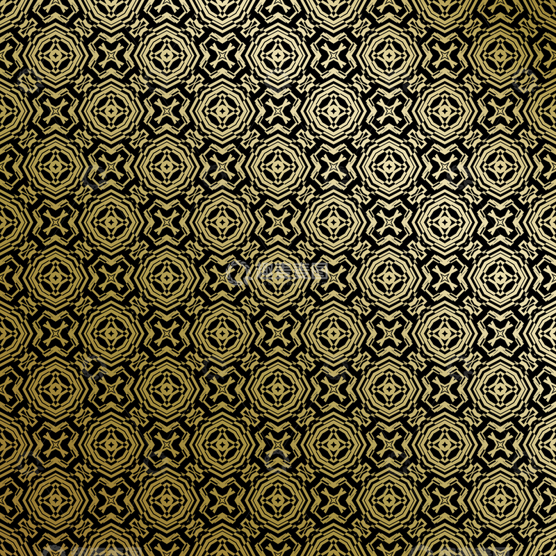 源文件下载【趣麦麦图】黑金中式几何花纹背景图61