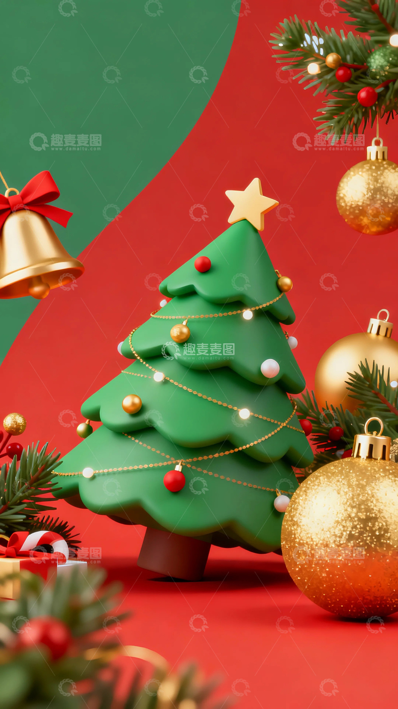 高清大图下载【趣麦麦图】节日元素插画圣诞节9