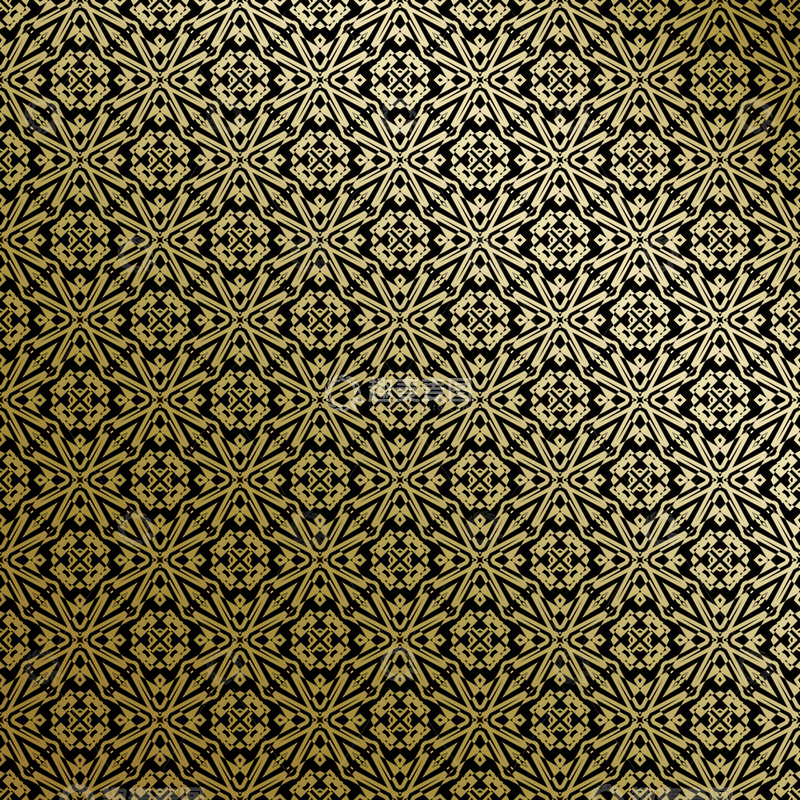 源文件下载【趣麦麦图】黑金中式几何花纹背景图76
