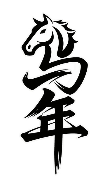 马年艺术字设计