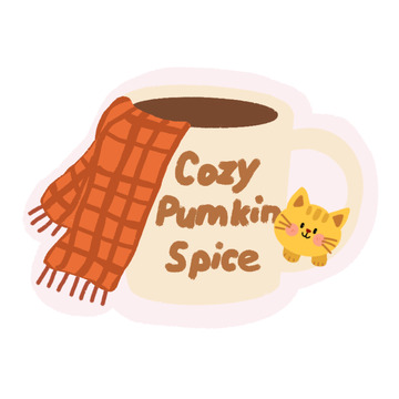 卡通风暖冬饮品设计素材