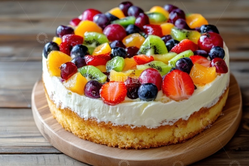 高清大图下载【趣麦麦图】美味的水果草莓蛋糕