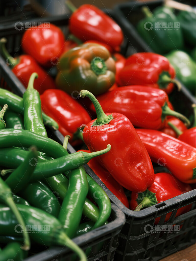 高清大图下载【趣麦麦图】辣椒  赤艳  灼舌  