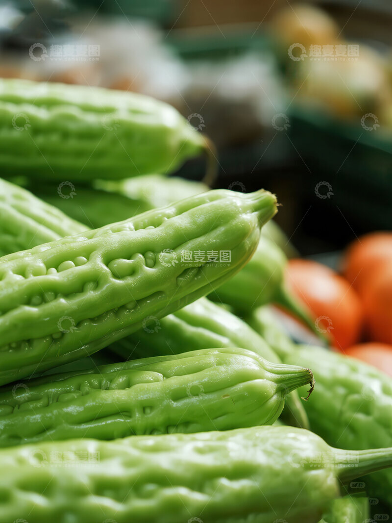高清大图下载【趣麦麦图】苦瓜  癞瓜  爽脆