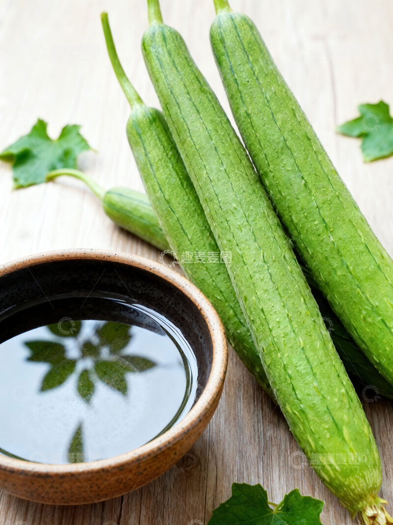 高清大图下载【趣麦麦图】丝瓜  翠络  棱线  