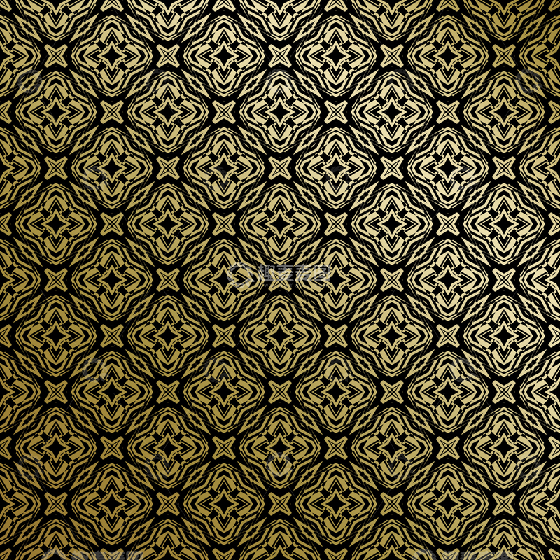 源文件下载【趣麦麦图】黑金中式几何花纹背景图89