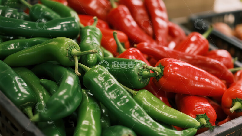 高清大图下载【趣麦麦图】辣椒  赤艳  烈性