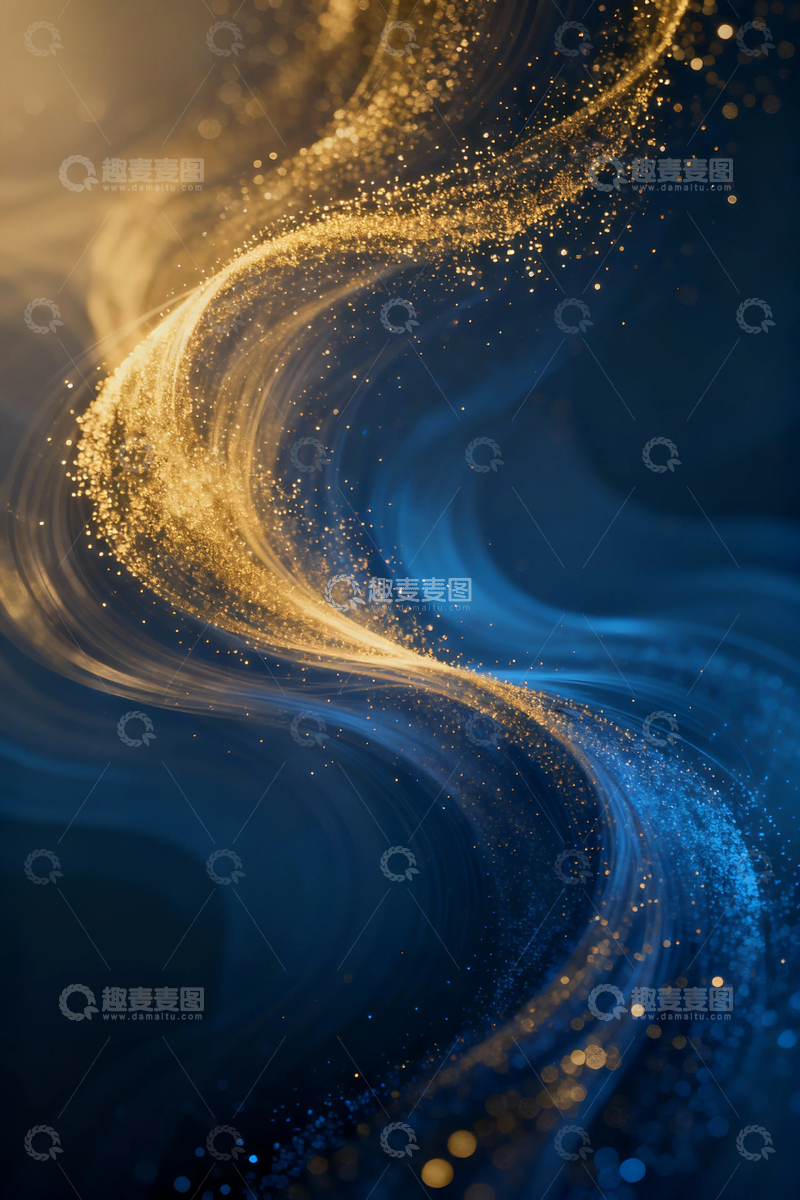 高清大图下载【趣麦麦图】蓝色科技梦幻背景6