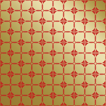 红金几何中式花纹80
