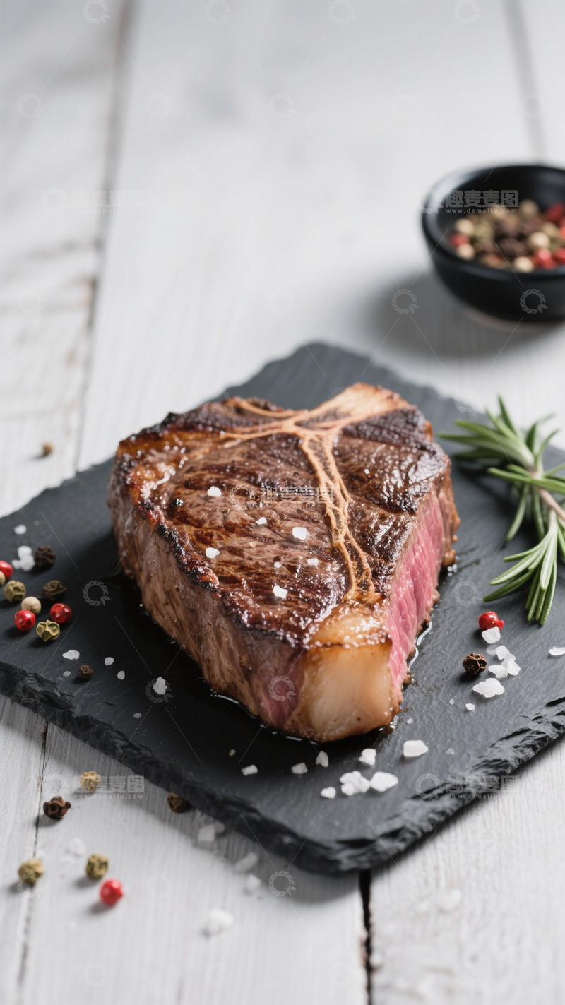 高清大图下载【趣麦麦图】牛排牛肉美食写实背景