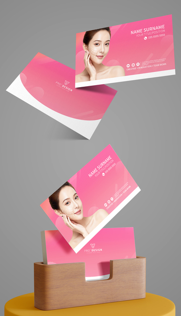 美容名片模板