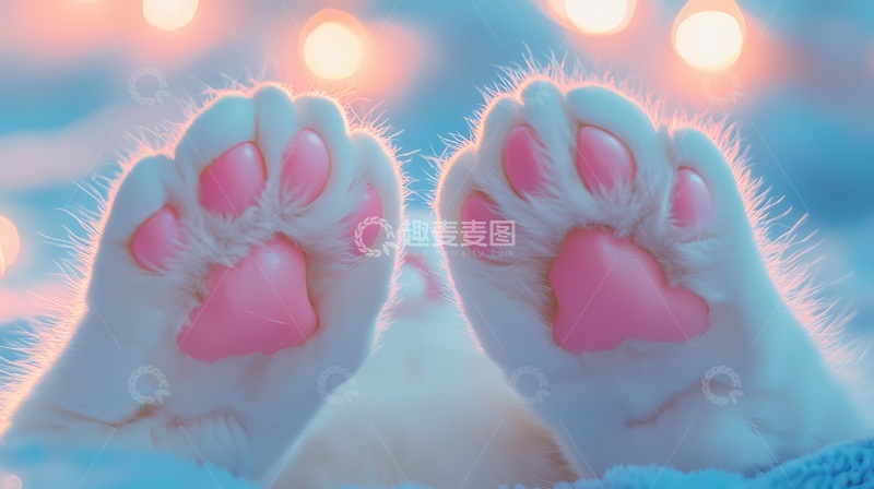 高清大图下载【趣麦麦图】萌宠猫爪温馨梦幻摄影