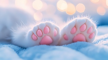 萌宠猫爪温馨壁纸