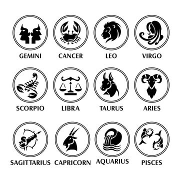 十二星座图标集