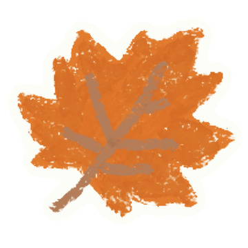 水彩枫叶秋天装饰图案