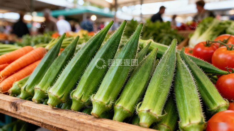 高清大图下载【趣麦麦图】秋葵  翠角  秋实