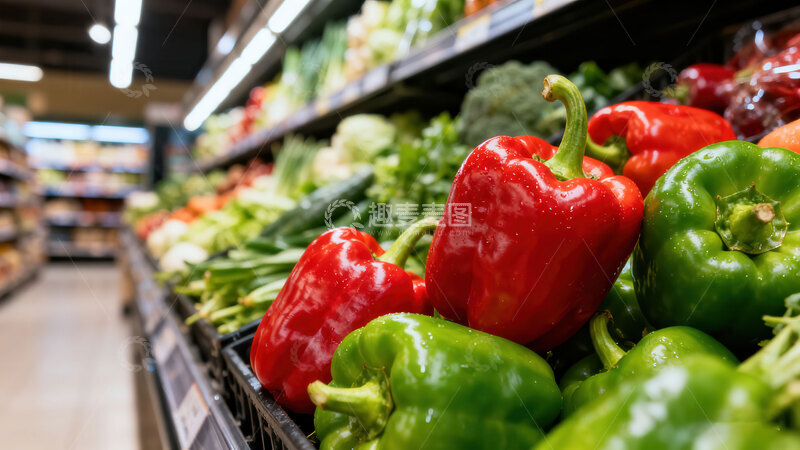 高清大图下载【趣麦麦图】辣椒  泼辣   艳红  