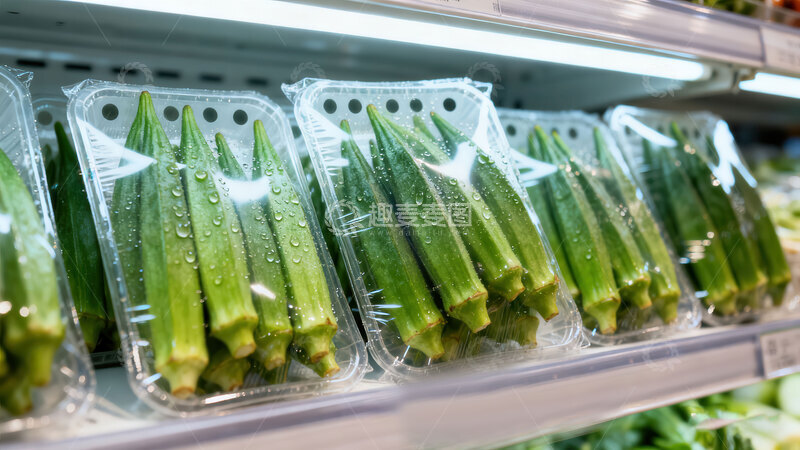 高清大图下载【趣麦麦图】秋葵  翠角  拉丝  