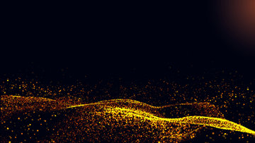 金光粒子流动特效背景