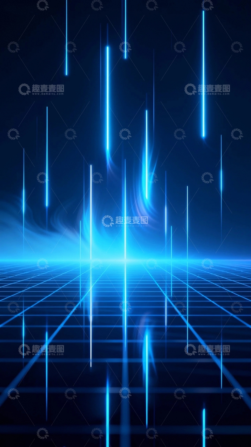 高清大图下载【趣麦麦图】科技背景粒子光线3