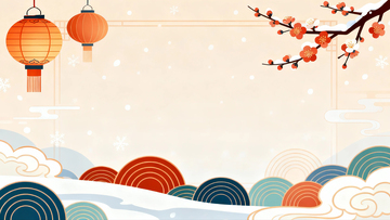 冬天大雪节气背景2