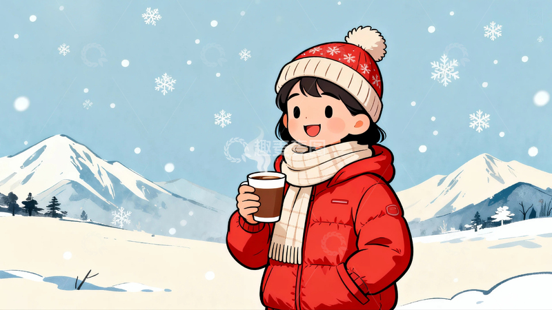 高清大图下载【趣麦麦图】中国风冬季背景11