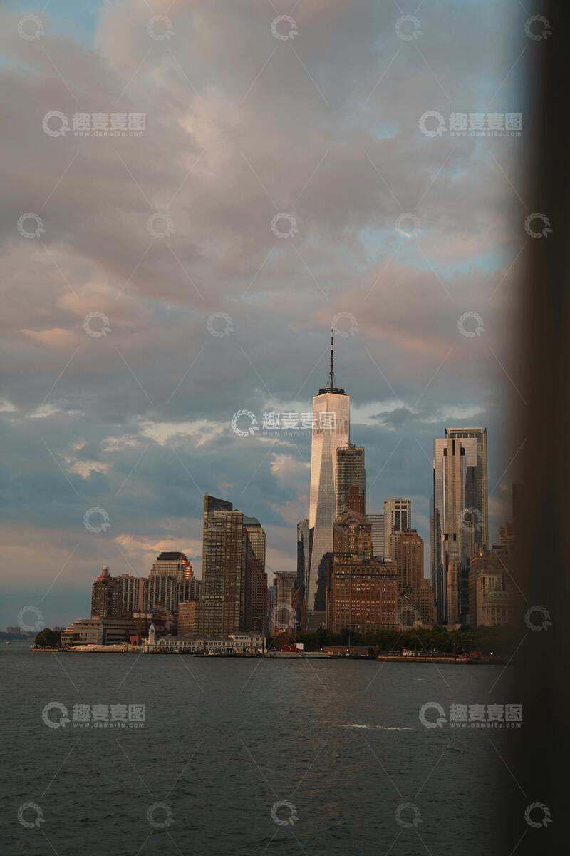高清大图下载【趣麦麦图】都市天际线黄昏风光摄影