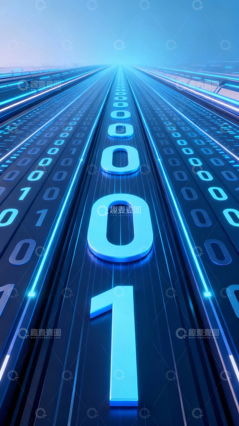 高清大图下载【趣麦麦图】科技背景信息高速路7