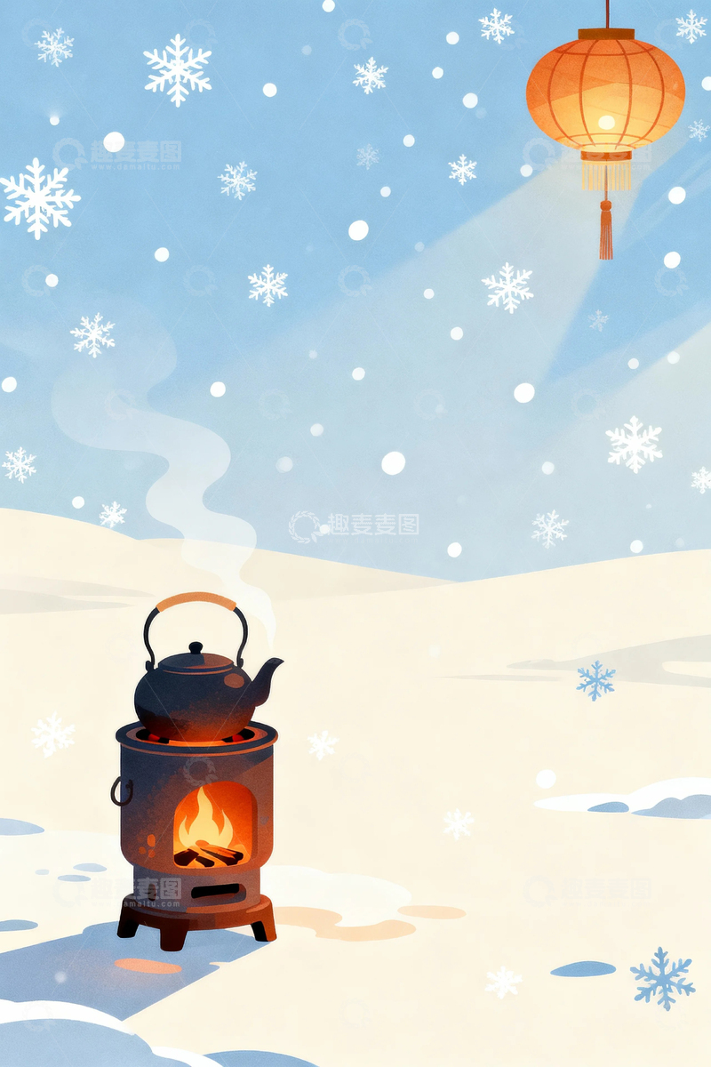 冬季冬天大寒背景13