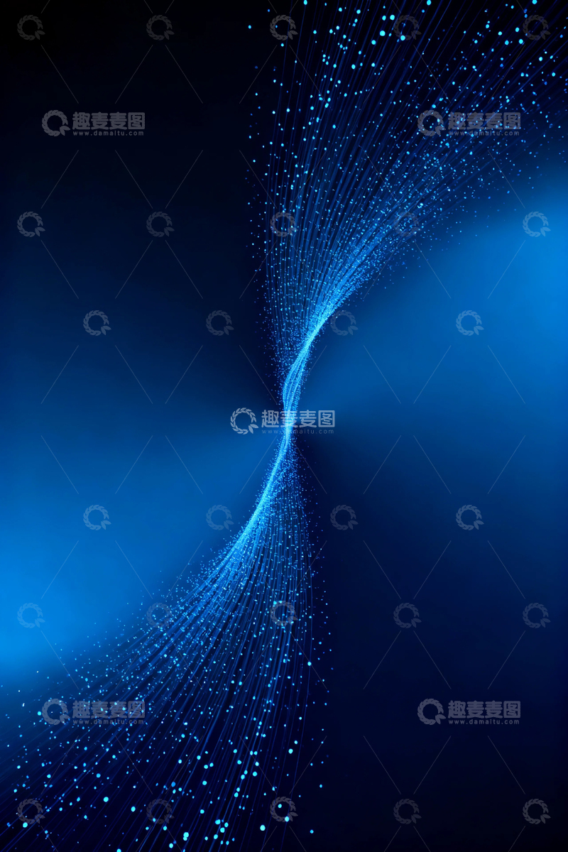 高清大图下载【趣麦麦图】蓝色科技梦幻光影4