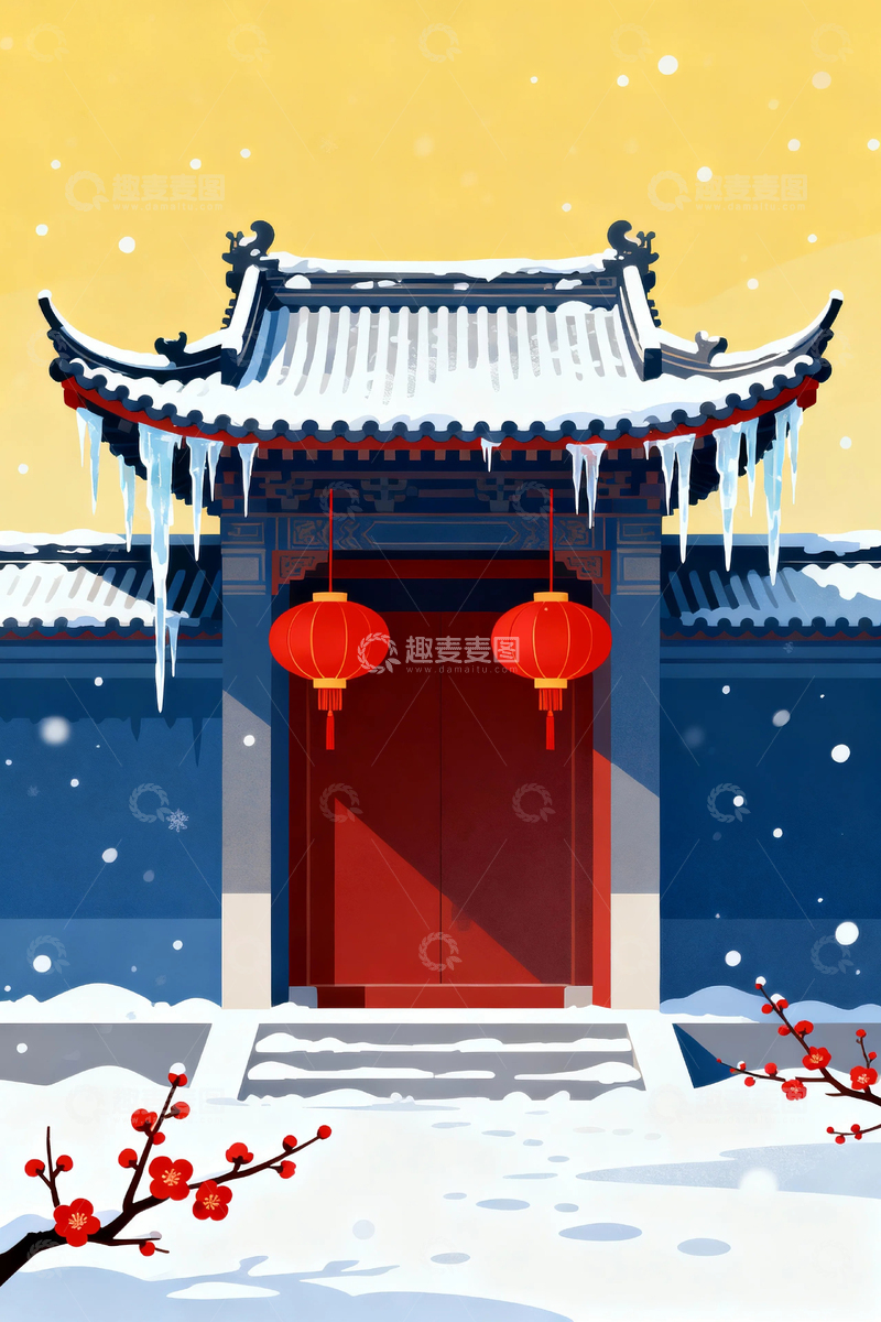 冬季冬天大寒背景12